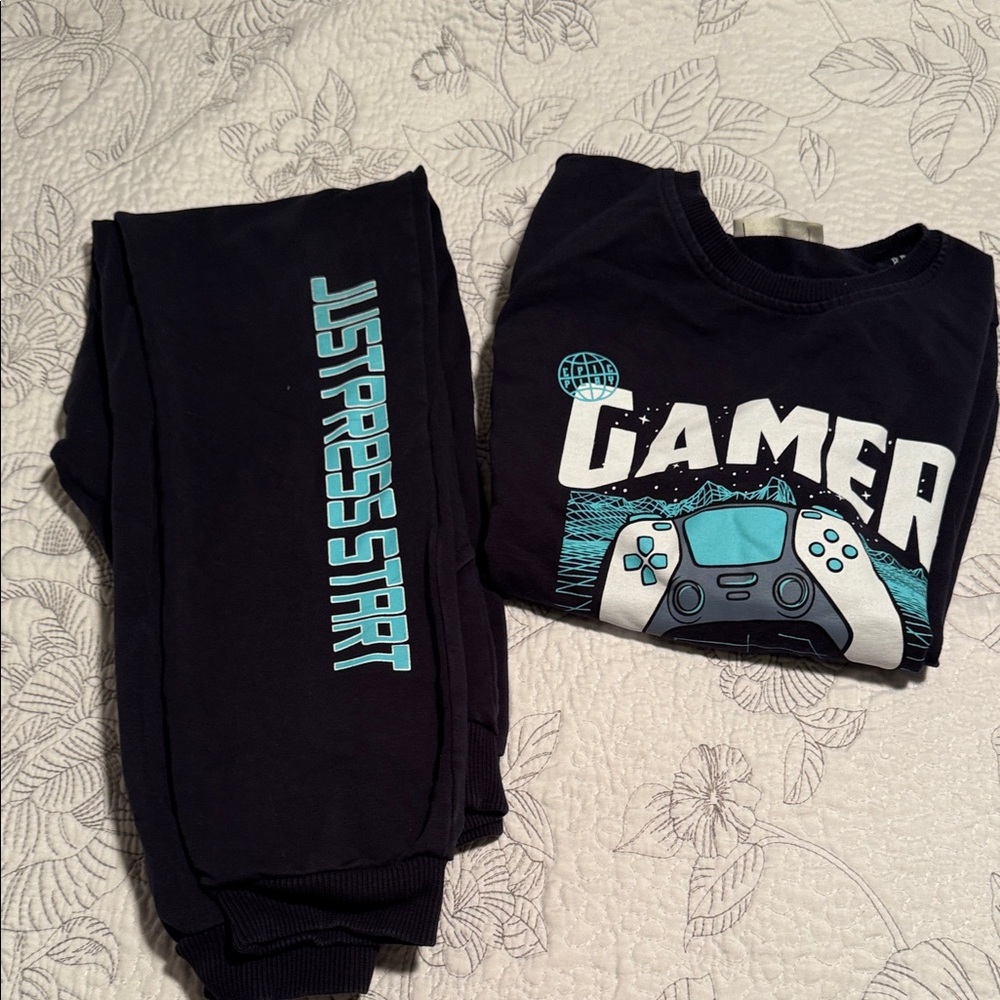 Gamer Kids Jogger Set - Black - Picture 8 of 8